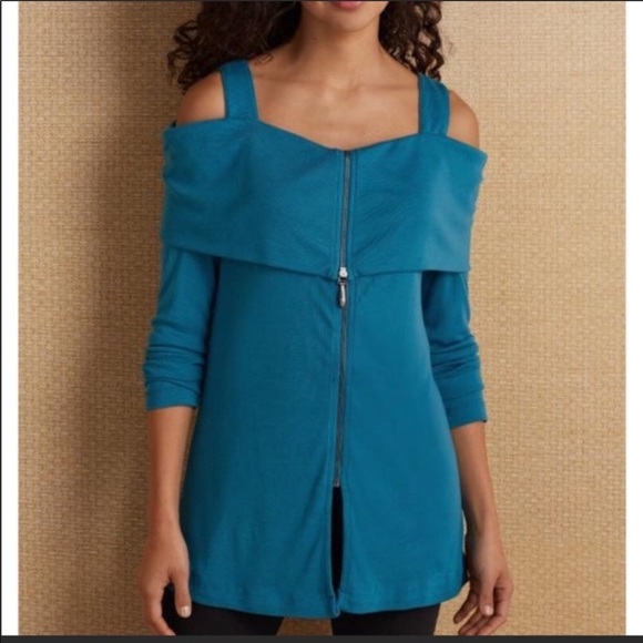 Soft Surroundings- Cold Shoulder Tunic - PXS - Picture 1 of 6